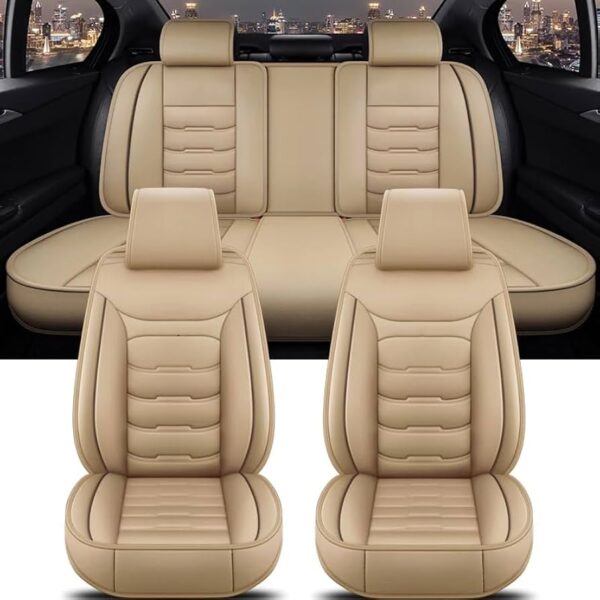 Full Set Car Leather Seat Covers Sets for T𝐨yo𝐭a Corolla Estate(2002-2007) - Image 3