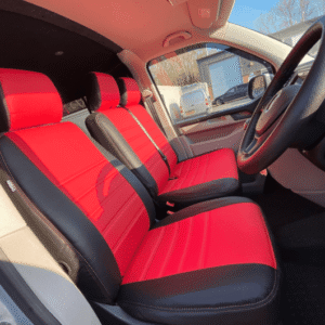 VW T6/T6.1 Punched Leather Style Seat Covers – Red