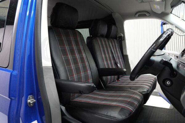 VW T6/T6.1 GTI RS Style Seat Covers – Red - Image 3