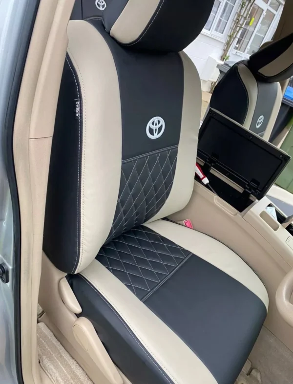 Leather Car Seats Covers For ESTIMA 8 Seater With Matts Complete Set