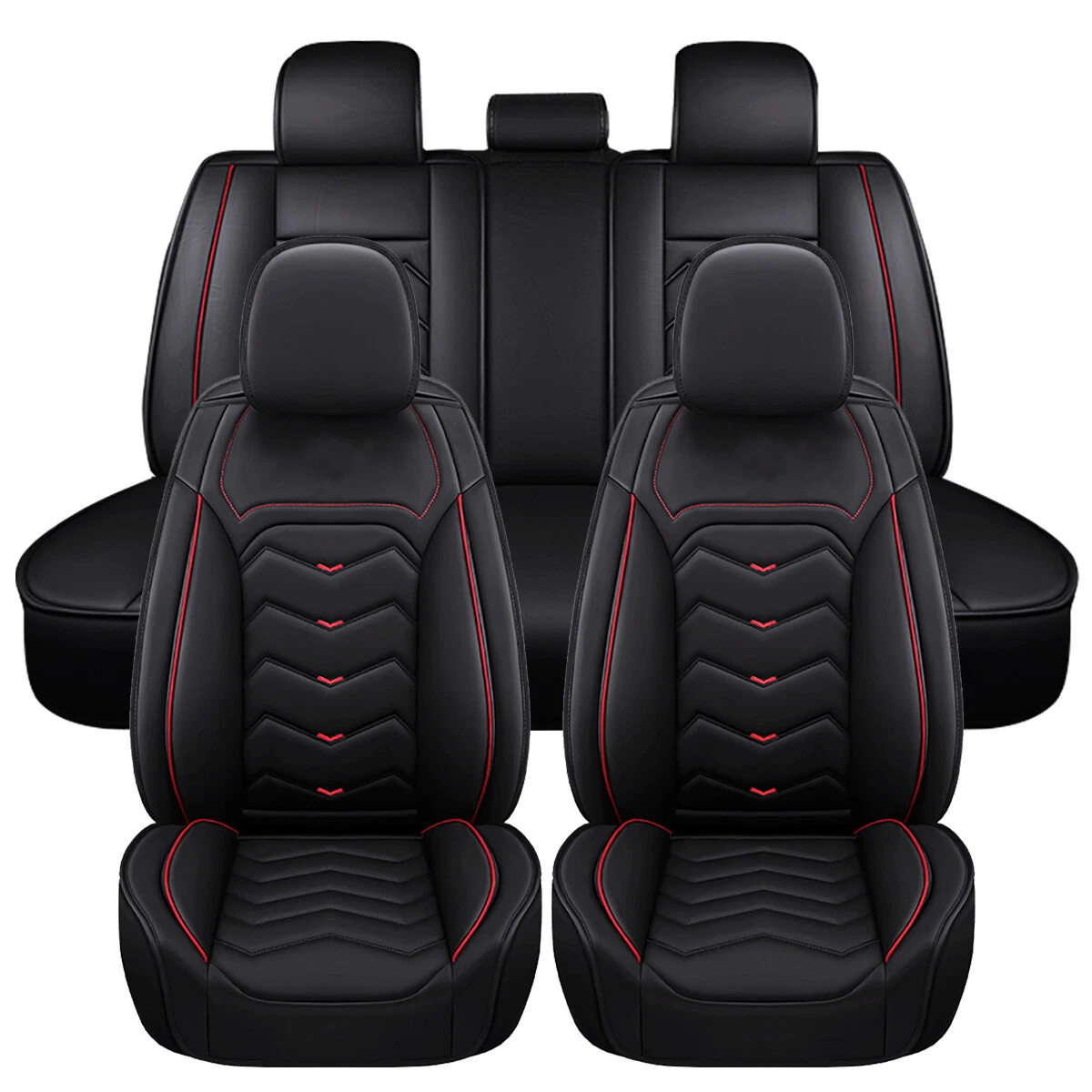 Full Set Car Seat Covers Deluxe Protector Pu Leather Seat Covers For Toyota Estima 8 seater