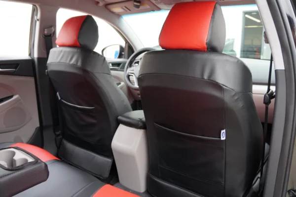 KIA SPORTAGE 2011-2016 S.LEATHER CUSTOM FIT 2 FRONT SEAT COVERS - Image 3