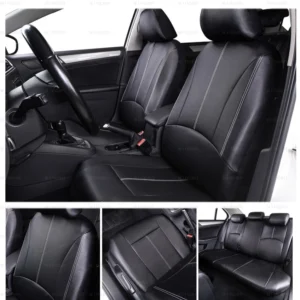 For Kia Car Seat Covers Full Set PU Leather 2/5-Seats Front Rear Bench Protector