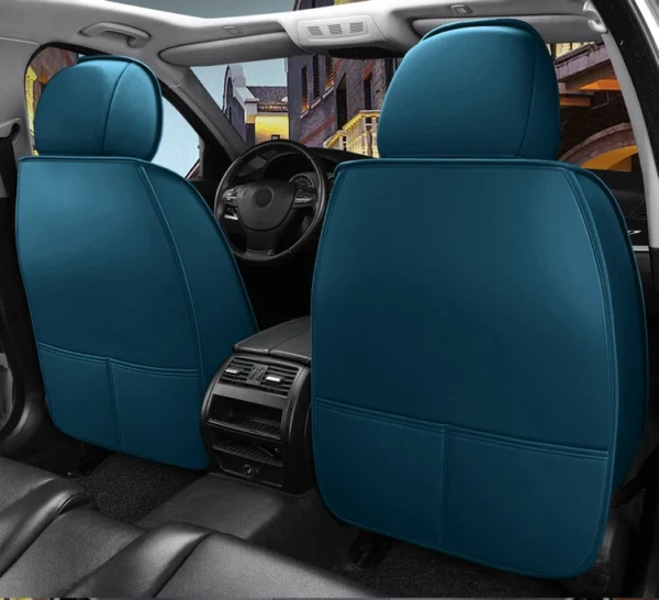 Premium Faux-leather Car Seat Covers Front Rear Full Set Cushion For KIA - Image 3