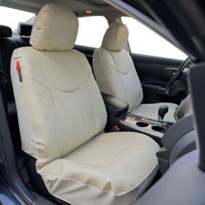 Leather Car seat covers Tailored for Toyota Estima 7 Seater Cream